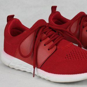 Mia ARES Red Textile Sneaker Running Shoe 7 M EUC